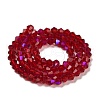 Transparent Electroplate Glass Beads Strands EGLA-A039-T2mm-L27-2