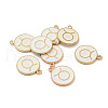 (Defective Closeout Sale: Yellowing) Alloy Enamel Pendants ENAM-XCP0001-38A-1