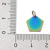 Ion Plating(IP) 304 Stainless Steel Stamping Blank Tag Charms STAS-I311-23RC-3