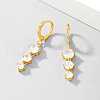 S925 Sterling Silver Flat Round Leverback Earrings RI9417-2