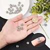 Unicraftale 316 Surgical Stainless Steel Crystal Rhinestone Spacer Beads STAS-UN0004-89P-2
