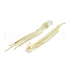 Cubic Zirconia Chains Tassel Earrings EJEW-P236-08G-2