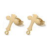 Ion Plating(IP) 304 Stainless Steel Stud Earring Findings STAS-I206-29G-1