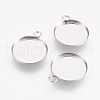 Tarnish Resistant 304 Stainless Steel Pendant Cabochon Settings STAS-I097-055-02P-1