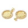 Rack Plating Brass Pendants KK-R146-03G-2
