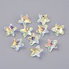 Faceted Glass Charms GLAA-H101-A-17-1