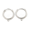 Brass Hoop Earrings EJEW-L211-012D-P-1