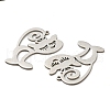 Non-Tarnish 201 Stainless Steel Pendants STAS-M318-08P-2