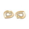 Alloy with Crystal Rhinestone Pendants ALRI-M019-03G-2