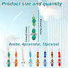 Glass Pendant Decorations HJEW-GO00026-2