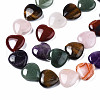 Natural Green Aventurine & Rose Quartz & Red Agate & Tiger Eye & Amethyst Beads Strands X-G-S364-096-3