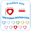   11 Colors Transparent Acylic Bead Frame MACR-PH0001-90-4
