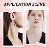 SUNNYCLUE 48Pcs 4 Colors 316L Surgical Stainless Steel Hoop Earring Findings STAS-SC0008-51-5