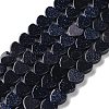 Synthetic Blue Goldstone Beads Strands G-M403-A50-02A-2