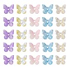 50Pcs 5 Colors Transparent Spray Painted Glass Charms GLAA-FS0001-05-2