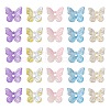 50Pcs 5 Colors Transparent Spray Painted Glass Charms GLAA-FS0001-05-2