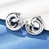 304 Stainless Steel Stud Earrings EJEW-D319-08P-1