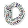 Transparent Electroplate Glass Beads Strands GLAA-T032-T8mm-C05-2
