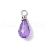Acrylic with Iron Pendants PALLOY-JF03685-3