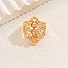 Multi-Layer Hollow Design Brass Micro Pave Cubic Zirconia Adjustable Finger Rings for Women ZN1702-2