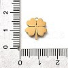 304 Stainless Steel Four Leaf Clover Charms STAS-Q348-14G-02A-3