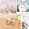 Unicraftale Rhombus 32Pcs 4 Styles 304 Stainless Steel Stud Earring Findings STAS-UN0022-84-7