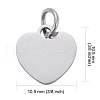 Tarnish Resistant 201 Stainless Steel Stamping Blank Tag Charms STAS-S105-T617-1-3