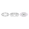 Preciosa® MAXIMA Crystal Sew-On Cups X-PRC-SE8-20050-S-5