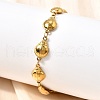 304 Stainless Steel Ladybug Link Bracelets for Women BJEW-K226-15A-G-1