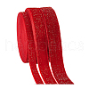   3 Rolls 3 Styles Sparkle Single Face Velvet Ribbons OCOR-PH0004-13-7