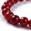 Dyed Natural Jade Beads Stretch Bracelets BJEW-G633-B-13-2