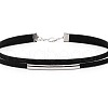 Gothic Zinc Alloy Tube Black Velvet Double Layer Choker Necklaces for Women FS-WG6A964-01-5