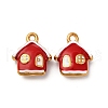 304 Stainless Steel Enamel Pendants STAS-Q363-06G-1