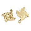 Ion Plating(IP) 304 Stainless Steel Charms STAS-U032-13G-2