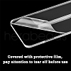 Round Vertical Transparent Acrylic Earring Display Stands EDIS-WH0012-32-4