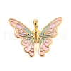 304 Stainless Steel Enamel Pendants STAS-E547-03G-1