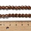 Synthetic Goldstone Beads Strands G-P575-C09-6mm-5
