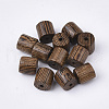 Natural Wenge Wood Beads X-WOOD-S053-36-1