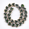 Electroplate Glass Beads Strands X-EGLA-S188-09B-2