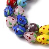 Handmade Lampwork Beads Strands LAMP-R109B-15A-01-3