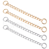  6Pcs 2 Color Custom Aluminum Curb Chain Strap FIND-NB0001-67-1
