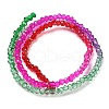 Transparent Painted Glass Beads Strands X1-DGLA-A034-T2mm-A24-5
