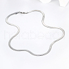 Stainless Steel Herringbone Chain Necklace for Women NW8434-2-1