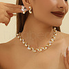 Alloy Rhinestone & Imitation Pearl Jewelry Sets FS-WG13239-01-2
