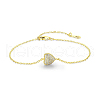 925 Sterling Silver Clear Cubic Zirconia Link Bracelets AV6234-1-1