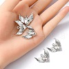 Rack Plating Alloy Glass Pendants FIND-YW0001-85C-3