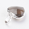 Natural Smoky Quartz Pendants X-G-G737-14F-S-2