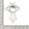 304 Stainless Stee Locket Big Pendants STAS-S132-12P-02-3