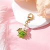 Flower Angel Glass & Acrylic Pendant Decorations HJEW-MZ00242-04-1