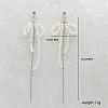 Elegant Zinc Alloy Bowknot Tassel Stud Earrings CF4746-6